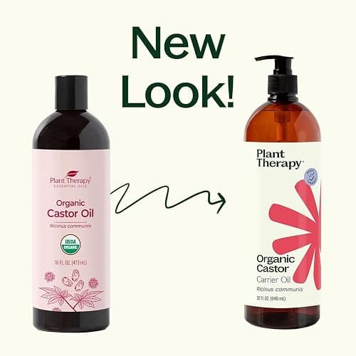 Plant Therapy Castor Oil USDA Organic Cold Pressed 100% Pure Hexane Free 16 oz Conditioning & Healing, For Dry Skin, Hair Growth, Eyelashes thumbnail 6