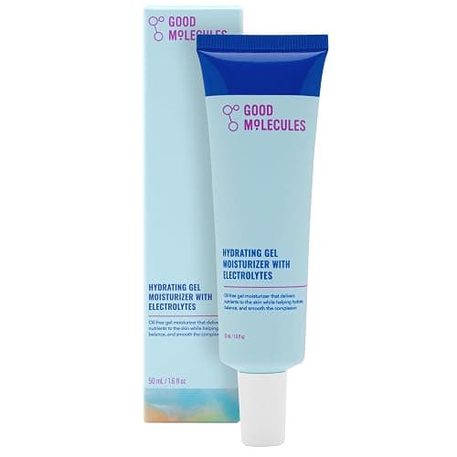 Good Molecules Hydrating Gel Moisturizer – Lightweight Water-Based Gel, Fast-Absorbing Oil-Free Moisturizer for Oily & Combination Skin with Hydrating Electrolytes, Fragrance-Free Face Care - Image 1