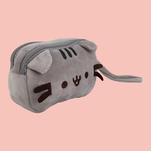 Kitten Motif Toiletry Bag, Cute, Stylish, Soft Canvas, Versatile, Cat Makeup Bag for Outings, Travel, Office thumbnail 8