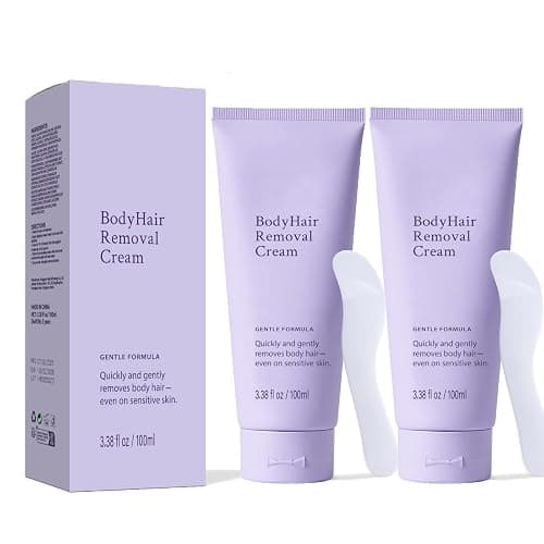 2 Pcs Hair Removal Cream,Body Hair Removal Cream Sensitive Skin,Gentle and Effective Depilatory Formula for Smooth Skin,Ideal for Legs, Arms, and Bikini Area - Image 1