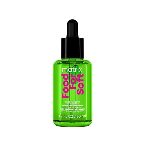 Matrix Multi-Use Hair Oil Serum for All Dry Hair, Hydrating Leave-In Treatment With Avocado Oil, Food for Soft, 50 ml - Image 1
