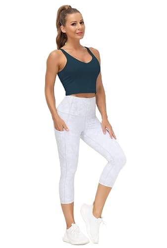 THE GYM PEOPLE Womens' Sports Bra Longline Wirefree Padded with Medium Support thumbnail 5