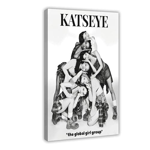 KATSEYE (11) Canvas Poster Bedroom Decor Sports Landscape Office Room Decor Gift Frame-style 24x36inch(60x90cm) - Image 1