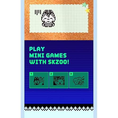 (Official) SKZOO Digital Game Keyring & CASE Set (BBOKARI) たまごっち thumbnail 3
