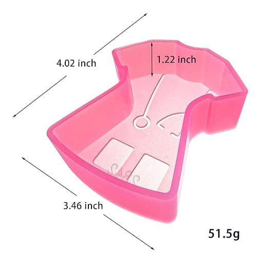 (300 Design Optional) MUBYOK M220 Nurse Doctor Scrub Shirt Silicone Freshie Mold for Baking Aroma Beads Car Freshie Supplies thumbnail 3
