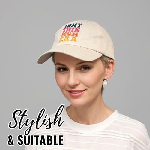InnoBeta Twin Mom Gifts Cap, Funny Adjustable Embroidered Hat Gifts on Mother's Day, Birthday, Christmas Beige thumbnail 7