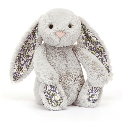 Silver Grey Bunny 'Bloom' by JellyCat SMALL 7 inch - Image 1