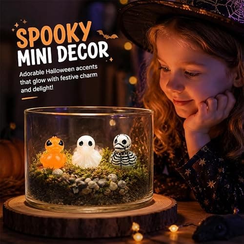 Halloween Mini Resin Ducks Glow in the Dark Novelty Halloween Party, 50 | Cute Small Little Duckies Statues Bulk Set for Office Desk Tiered Tray Decor Halloween Party Supplies Decoration thumbnail 5