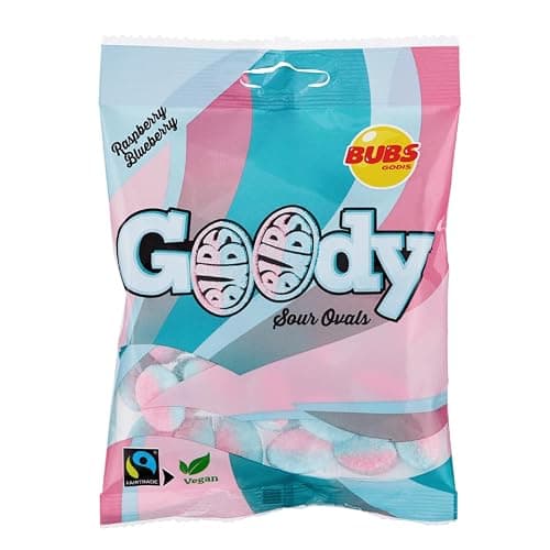 Bubs Goody Sour Ovals Raspberry Caramel 2 Pack of 90g thumbnail 3