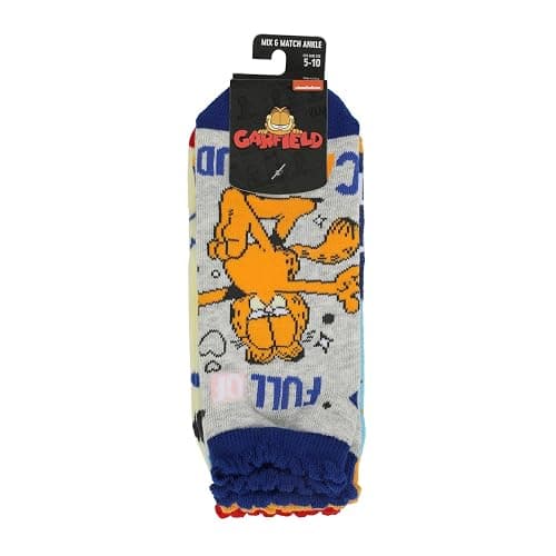 Bioworld Garfield Cattitude Women's 5-Pair Ankle Socks thumbnail 7