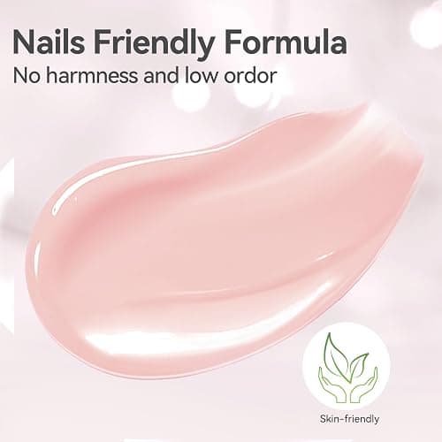 Born Pretty Builder Gel for Nails,8-in-1 Cover Pink Builder Nail Gel | for Nail Apex and Gel Extension Strengthener,Nail GLue Gels Hard Gels Base Rhinestone Nail Glue Gel in a Bottle 15ml thumbnail 9