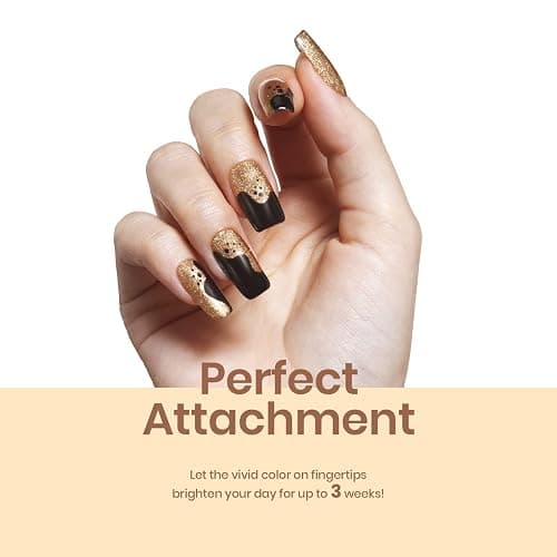 Beetles Shimmer Gel Nail Polish Set, 6 Colors Black White Polish Gel Silver Rose Gold Glitter Fall Nail Polish Soak Off Uv Lamp Nail Art Manicure Salon Gifts for Her Women thumbnail 5