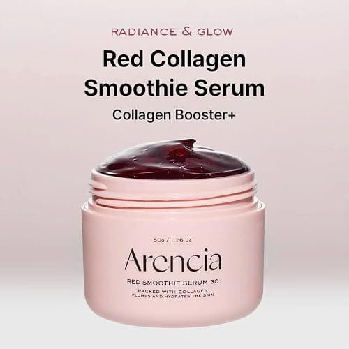 Arencia Overnight Red Smoothie Face Mask Serum, Glowing & Soothing with 30% red collagen, Niacinamide, Peptide, Vitamin E thumbnail 2