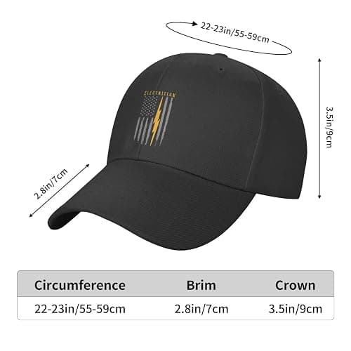 Zusolf Electrician USA Flag American Electrician Baseball Cap thumbnail 3