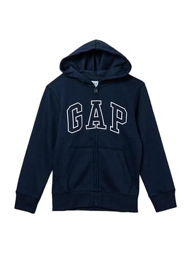GAP boys Logo Hoodie Hooded Full Zip Sweatshirt - Image 1
