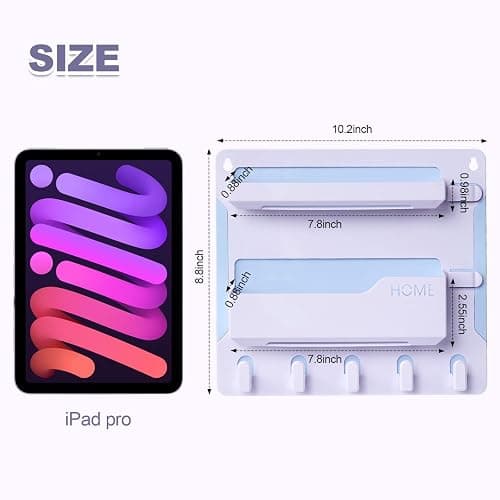 Floating Shelves for Bedside Shelf Accessories Organizer, Wall Mount Self Stick On, Cute Room Decor Aesthetic, Girls Room Decor, Cool Stuff For Bedroom Storage And Organization (White) thumbnail 3