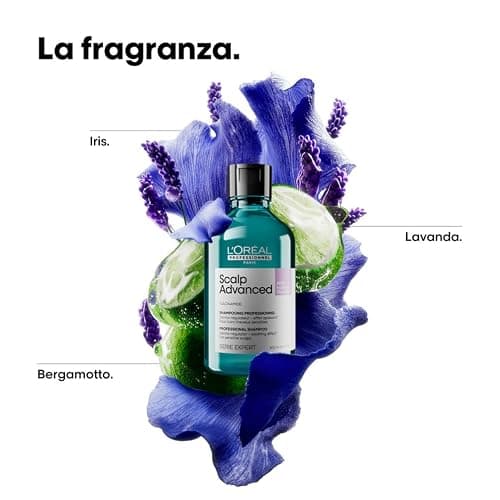 L'Oréal Professionnel Paris Shampoo Lenitivo, Per Cuoio Capelluto Sensibile, Per Capelli Luminosi e Setosi, Con Niacinamide, Anti-Discomfort, Scalp Advanced, 300 ml thumbnail 6