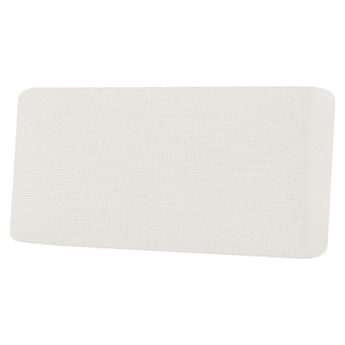 H.VERSAILTEX Super Stretch Individual Seat Cushion Covers Sofa Covers Couch Cushion Covers Slipcover Sets Thick Jacquard Textured Twill Fabric (1 Piece Sofa Cushion Cover, Porcelain White) - Image 1