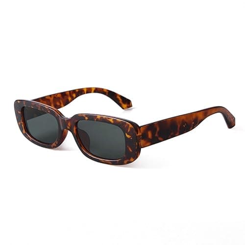 BUTABY Rectangle Sunglasses for Women Retro Driving Glasses 90’s Vintage Fashion Narrow Square Frame UV400 Protection - Image 1