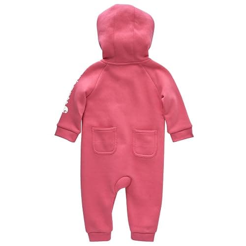 Carhartt Kid's CM9732 Long-Sleeve Fleece Zip-Front Hooded Coverall - Girls thumbnail 2