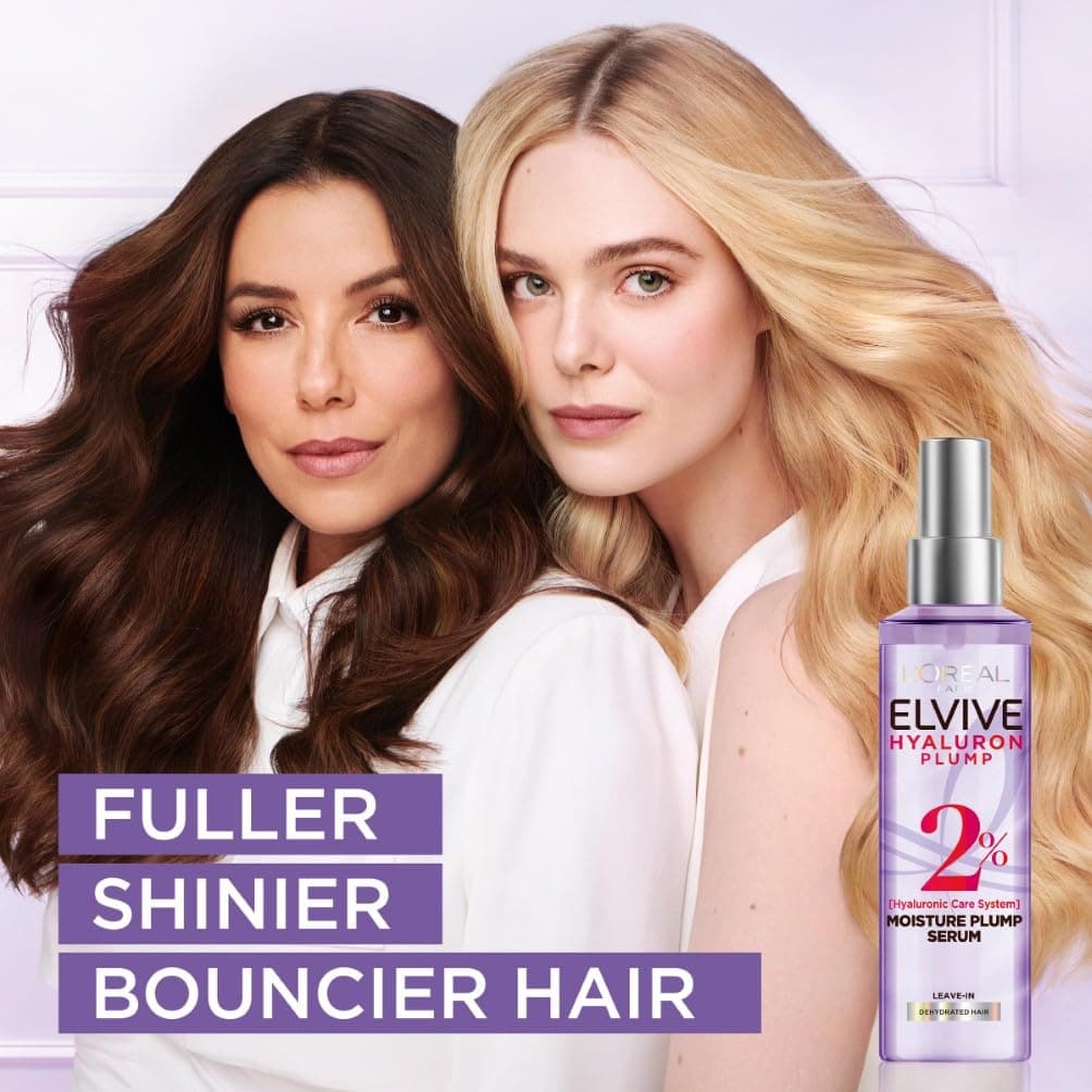 L'Oréal Paris, Hair Serum, Replumping & Reshaping, Elvive Hyaluron Plump 24/7 Replumping Serum, 150ml thumbnail 7