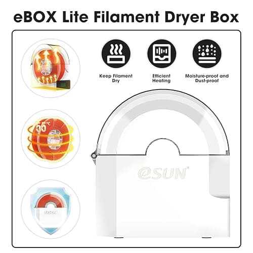 eSUN eBOX Lite Upgraded Dryer Box of 3D Printer Filament, Dehydrator of Filament Storage Box, Keep Filament Dry During 3D Printing, Spool Holder, Compatible with 1.75mm, 2.85mm, 3.00mm Filament thumbnail 3
