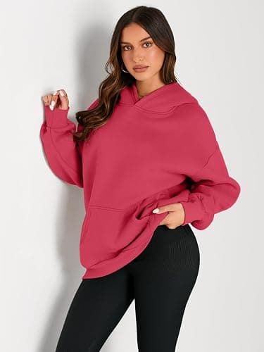 Trendy Queen Womens Oversized Hoodies Fleece Sweatshirts Fall Fashion Pullover Sweaters Winter Clothes thumbnail 2