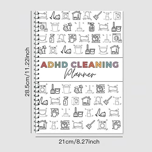 ADHD Cleaning Planner for Adults - Undated Daily Weekly Monthly Schedule & Checklist - Household Chores Organizer Journal thumbnail 2