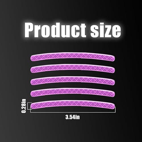 Zipelo 20PCS Reflective Car Wheel Decorative Stripe Stickers, Anti Scratch Vehicle Night Safety Warning Tape Decal, Automotive Exterior Tire Rims Sticker Accessories, Universal Fit (Purple) thumbnail 2
