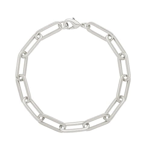 Amazon Essentials 14k Gold Plated or Silver Plated Chunky Chain Link Bracelet 7.5" thumbnail 4