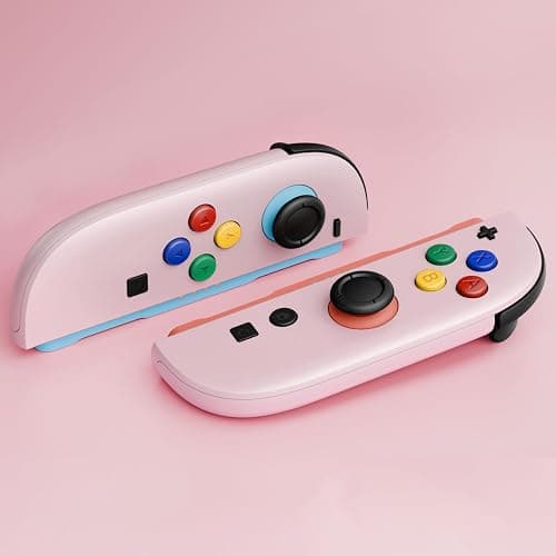 eXtremeRate Replacement Shell Buttons for Joycon 2, Housing Faceplate Case + Decorative Strips + ABXY Direction Keys + Tools for Nintendo Switch 2 Controller - Essence Version - Cherry Blossoms Pink thumbnail 6