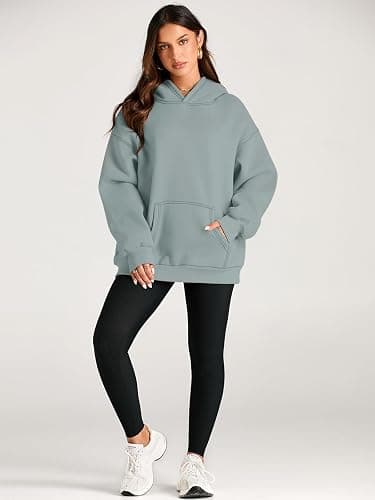Trendy Queen Womens Oversized Hoodies Fleece Sweatshirts Fall Fashion 2025 Pullover Sweaters Winter Clothes thumbnail 5
