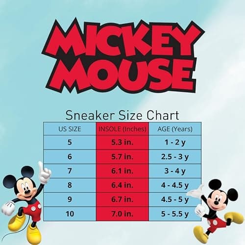 Disney Kids Character Shoes Mickey Minnie Frozen Princess Dora Lightweight Laceless Sneakers (Toddler/Little Kids) thumbnail 2