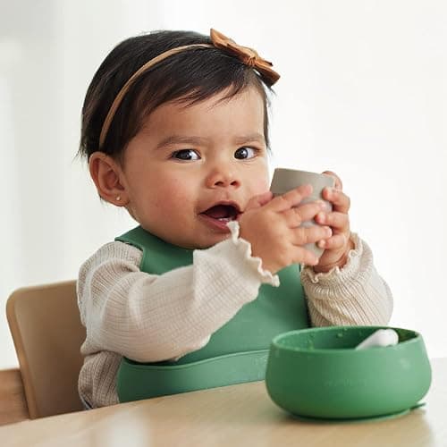 NumNum Cup for Ages 4+ months - 2oz Non-Slip & Easy To Grip Training Cups, Perfect for Drinking & Self Feeding Skills, 1 Cup, Blue thumbnail 7