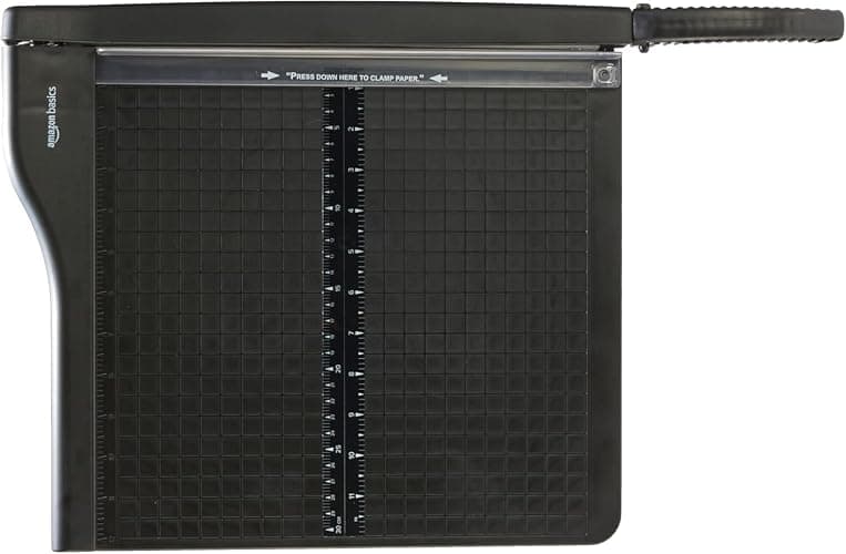 Amazon Basics Paper Trimmer Cutter for Office and Crafts, Heavy-Duty, Portable Paper Slicer, 12-Inch, 10-Sheet Cardstock thumbnail 5
