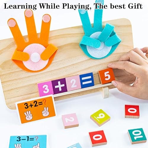 Montessori Toys for 3 4 5 Year Old,Preschool Learning Toys for Toddlers age 2-4,Educational Math manipulatives Number Counting Blocks for Kids,Birthday Christmas Stocking Stuffers for Boys Girls thumbnail 4