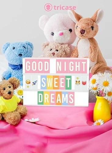 Pink Cinema Light Box with 312 Letters, Emojis & 3 Markers - Led Light Box Sign for Home & Pink Room Decor - Premium Light Up Letter Board - Best Gift Idea for Women & Girls on Christmas or Birthdays thumbnail 6