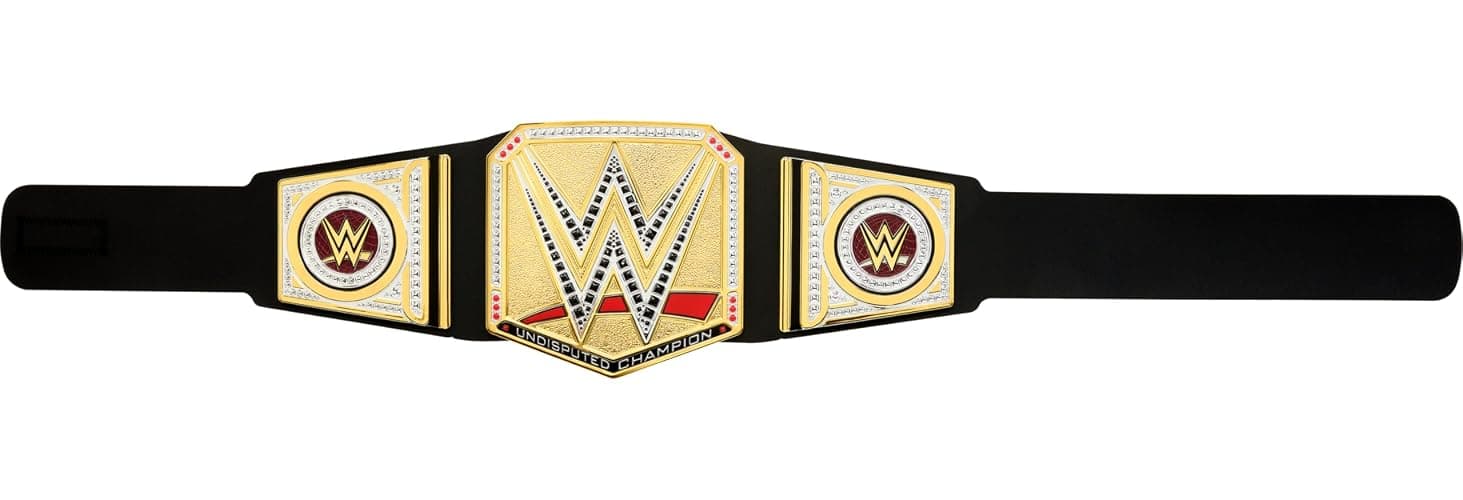 Mattel WWE Championship Title, Undisputed WWE Universal Championship Role-Play & Costume Accessory, Wearable Leather-like Belt 3+ Feet with One-Time Adjustment thumbnail 4