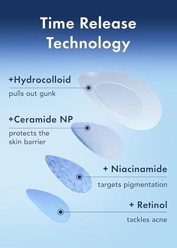 Rael Pimple Patches, Miracle Retinol Spot Cover - Hydrocolloid Acne Pimple Patch for Face, Absorbing Zits & Blemishes, PM Advanced (72 Count) thumbnail 3