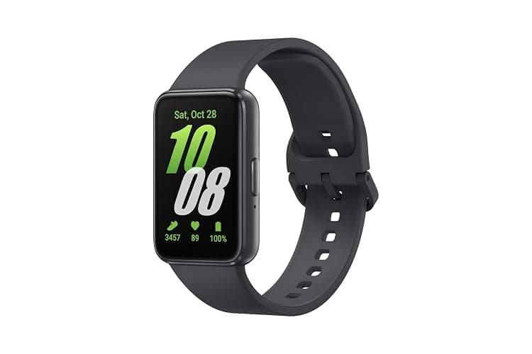 Samsung Galaxy Fit3 Light and Sleek Fitness Band, 13 Days Battery, 100+ Exercises and Sleep Tracking, Dark Gray (Black) - Gray - Image 1