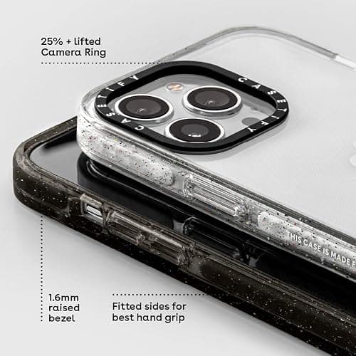 CASETiFY Impact Case for iPhone 12/ iPhone 12 Pro - Black Transparent Leopard - Clear Black thumbnail 6