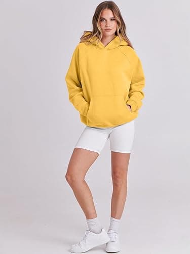 ANRABESS Women Hoodies Oversized Fleece Long Sleeve Comfy Casual Basic Pullover Sweatshirts 2025 Fall Outfits Y2K Clothes thumbnail 5