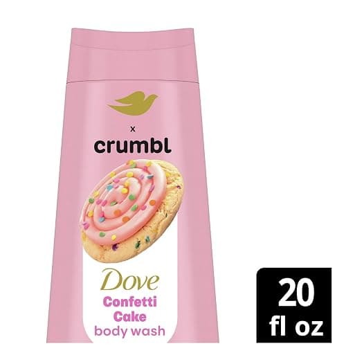 Dove Moisturizing Body Wash & Scrub | Confetti Cake Scent | 20oz Wash + 15oz Scrub | Limited Edition thumbnail 2