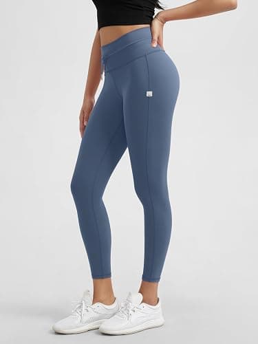 ODODOS Women's Drawstring Tie Daily Leggings 25" / 28" High Waist Workout Yoga Pants thumbnail 2