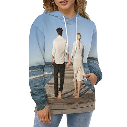 ABIsedrin Custom Hoodies Design Your Own Personalized Pullover Sweatshirts with Pocket Customized Photo Hoodies for Men Women thumbnail 5