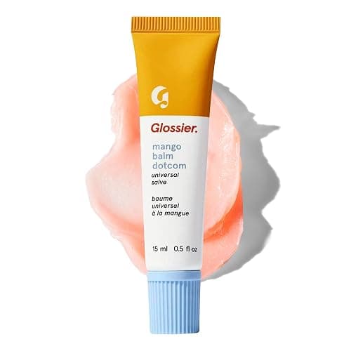 Glossier Balm Dotcom Hydrating Tinted Lip Balm - Universal Salve, Up to 12Hr Moisture for Dry Lips, Cuticles & Skin - Lanolin, Beeswax & Castor Oil - Mango, Tropical Peach Tint, 15ml - Image 1