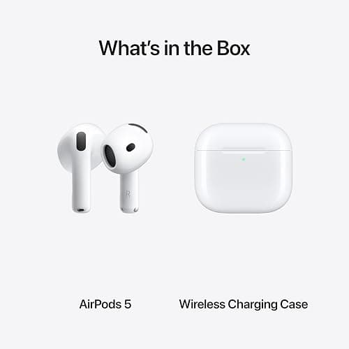 Apple AirPods 5 with Wireless Charging Case | Wireless Earbuds, Wireless Charging Case, Active Noise Cancellation, Personalized Spatial Audio, Live Translation, H2 Chip thumbnail 9
