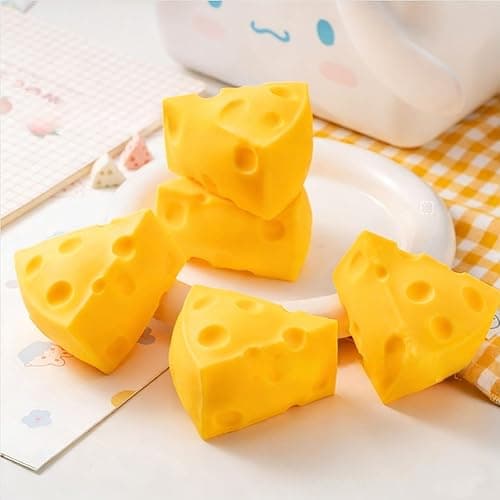 1pc Big Cheese-Squishy, Yellow Giant Cheese-Squishy Toy, Soft Squeeze Cheeses, Rebounding-Jumbo Squishycheeses, Soft Novelty Toy, for Adults, Multi-Size to Choose thumbnail 3
