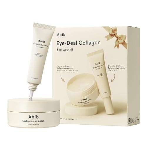 Abib Collagen Eye Patches 60 Patches, Korean Under Eye Patches for Puffy Eyes and Dark Circles, Anti-Wrinkle - Image 1