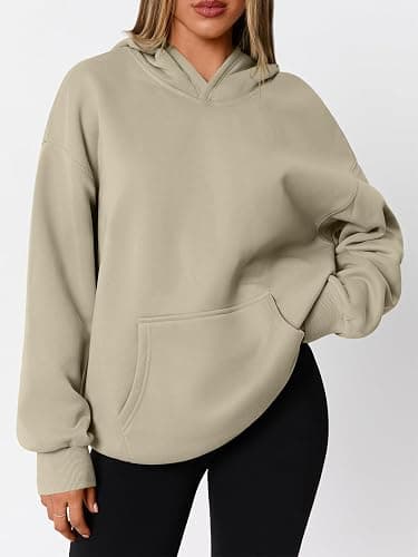 WYNNQUE Hoodies for Women Oversized Sweatshirts Fall Fashion Outfits 2026 Casual Sweaters Tops Fleece Workout Winter Clothes thumbnail 2